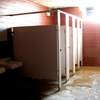 creepiest bathroom in the world. you had to be there.