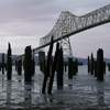 pylons and bridge